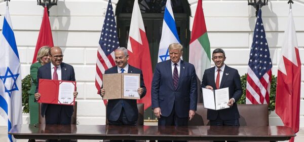 President Trump participates in an Abraham Accords signing ceremony